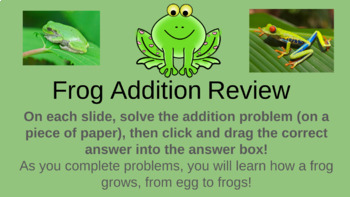 Preview of Frog Addition-Google Slides