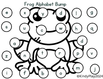 Frog Alphabet Bump by KindyPlay | TPT