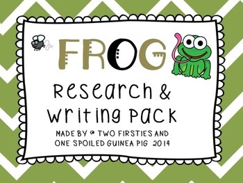 Preview of Frog Animal Research and Informational Writing Report Pack {Common Core}