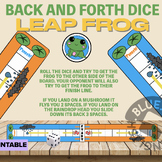 Frog Back and Forth Dice Game  (2 pages) Leap Year Day Race