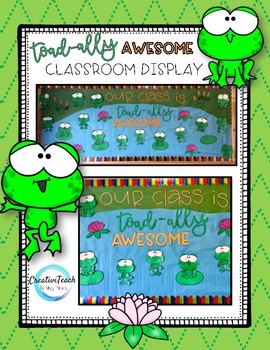 Frog Bulletin Board Display by CreativiTeach | Teachers Pay Teachers