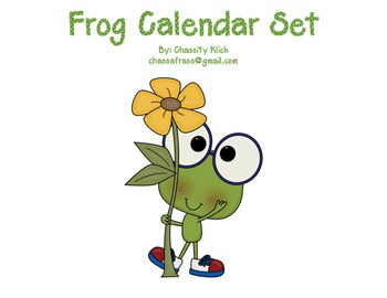Preview of Frog Calendar Unit 