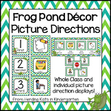 Frog Classroom Decor Visual Directions