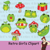 Frog Clipart Set - Commercial Use