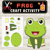 Frog Craft Cut & Paste Activity: Spring March Crafts Activities