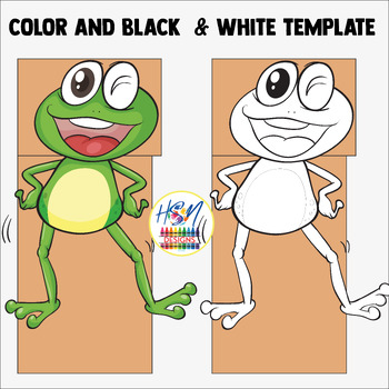 Preview of Frog Craft: Leap Year Day Printable Paper Bag Puppet Template activity