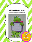 Frog Craft -for Writing, Bulletin Boards,or Art