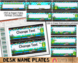 Frog Desktop Name Plates - Classroom Decor - Printable Stu