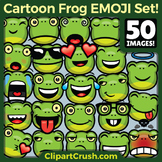 Frog Emoji Clipart Faces / Frog Cartoon Toad Emojis Emotio