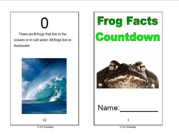 Preview of Frog Facts Countdown Booklet and SMART Board Book