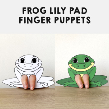 Frog Finger Puppet Printable Animal Coloring Paper Craft Activity Play