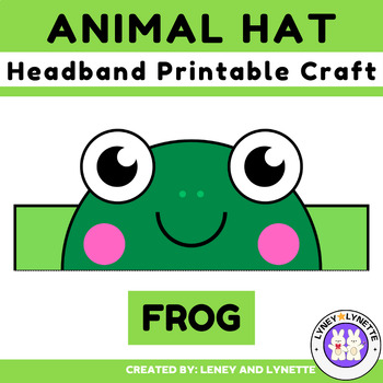 Frog Headband Printable Craft | Animal Hat | Kindergarten Preschool