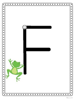 Frog Jump Capitals - Handwriting Without Tears Style