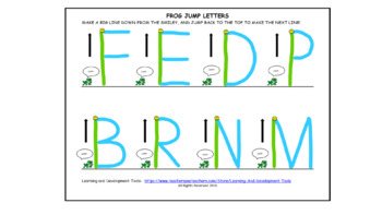 Preview of Frog Jump, Corner Start, Center Start Letters Bundle (distance learning)