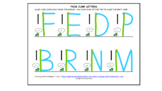 Frog Jump, Corner Start, Center Start Letters Bundle (dist