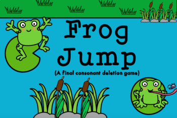 Preview of Frog Jump (Final Consonant Deletion) **BOOM Cards**