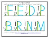 Frog Jump Letters Handout- Handwriting Without Tears Style