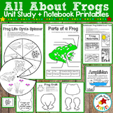 All About Frogs: Activities, Frog Life Cycle Notebook and Craft