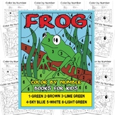 Frog Life Cycle Color By Number Coloring Page - Color by N