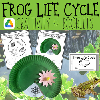 Preview of Frog Life Cycle Craft & Booklet