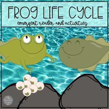 Preview of Distance Learning Frog Life Cycle Emergent Reader and Activities