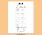 Frog Life Cycle Folding Worksheets Cut Craft Science Unit 
