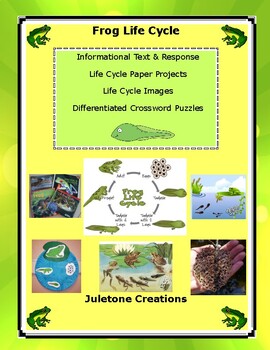 Preview of Distance Learning Frog Life Cycle Lesson & Projects