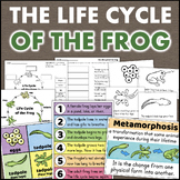 Frog Life Cycle Cut & Paste Worksheets Posters Diagram Seq