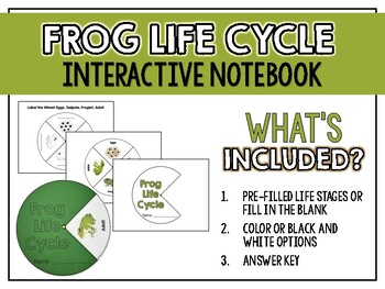 Preview of Frog Life Cycle Wheel | Interactive Notebook
