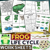 Frog Life Cycle Worksheets & Reading Passages | Life Cycle