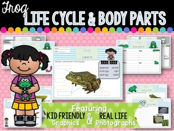 Preview of Frog Life Cycle and Body Parts