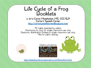Preview of Frog Life Cycle booklets