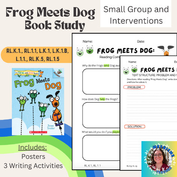 Preview of Frog Meets Dog | Small Group Reading/Intervention Activities | RL.K.1, RL.1.1
