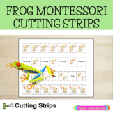 Frog Montessori Scissor Skills Practice Cutting Strips - F