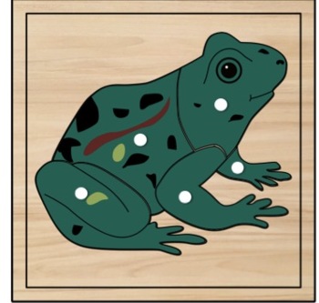 Preview of Frog Moveable Digital Puzzle