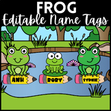 Frog Name Tags - Editable