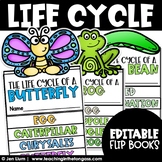 Frog Plant Butterfly Life Cycle Craft Flip Books