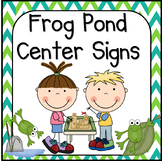 Frog Theme Classroom Center Signs