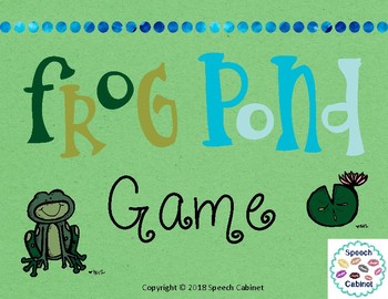 Preview of Frog Pond Game (Open-Ended)