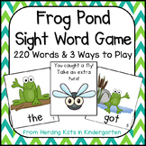 Frog Theme Sight Word Games