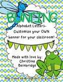 Frog & Pond Themed Buntings- Customize Your Own Banner!