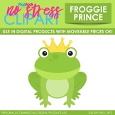 Frog Prince Clip Art Single (Digital Use Ok!)