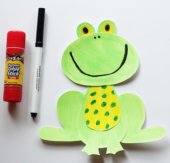 Frog Printable Craft Template by Keeping Life Creative | TpT
