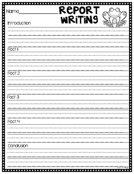 Frog Report Writing by Love of First | TPT