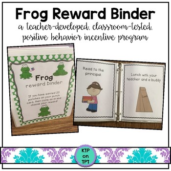 Preview of Frog Reward Binder (Positive Behavior Incentive Program)