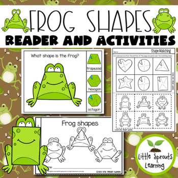 Preview of Frog Shapes Emergent Reader and Shape Recognition Activities