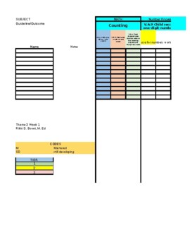 Preview of Frog Street PreK: Weekly Progress Monitoring for Theme 2