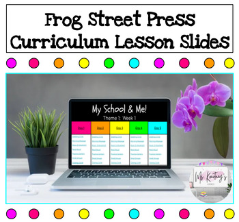 Preview of Frog Street Press 2020 | Lesson Slides | My School & Me, Week 1