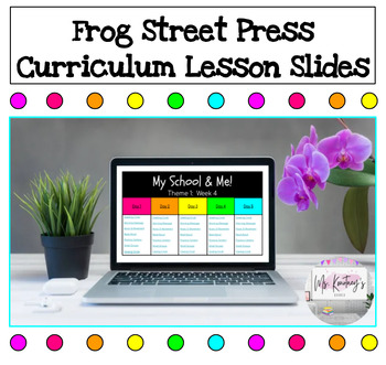 Preview of Frog Street Press 2020 | Lesson Slides | My School & Me, Week 4
