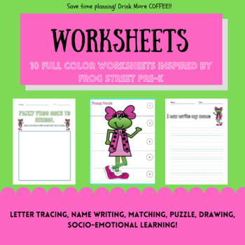 Preview of Frog Street Worksheet Pack ( 10)